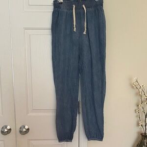 Hot & Delicious Denim Blue Jogger Pants